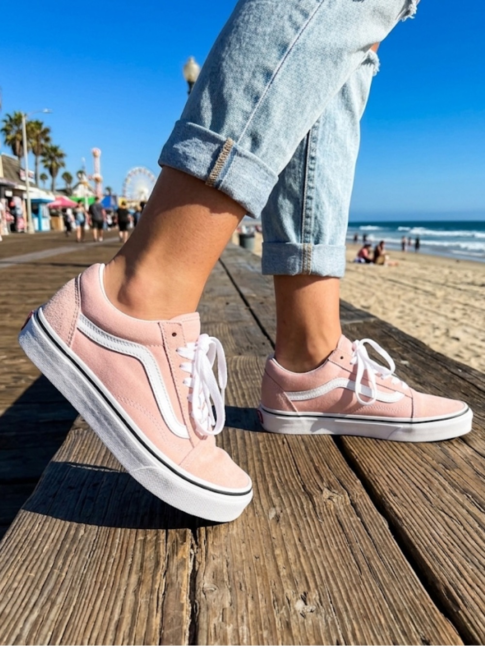 Vans Old Skool Theory Rose Smoke Sneaker Retro Vans Striped Sneaker NWT in Box